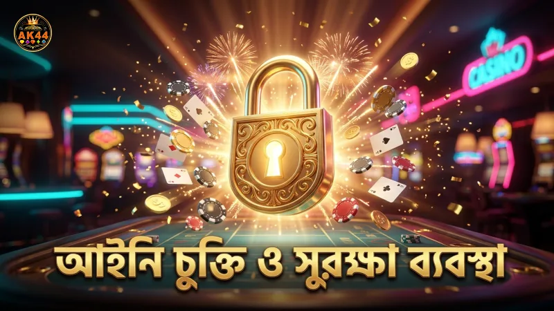 বিশ্বাসযোগ্যতা নিশ্চিত করতে আইনি চুক্তিপত্র ও সুরক্ষা প্রক্রিয়া দেখানো হয়েছে