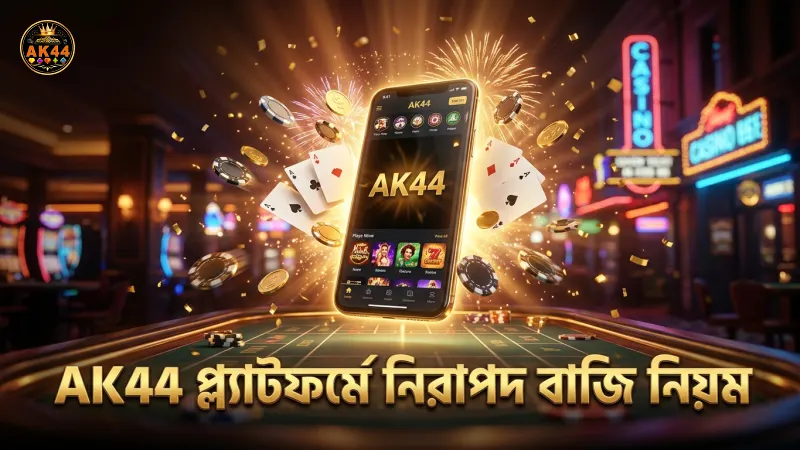 ওয়েজারিং ও বাজি নিয়ম বুঝে AK44 প্ল্যাটফর্মে নিরাপদ খেলা।