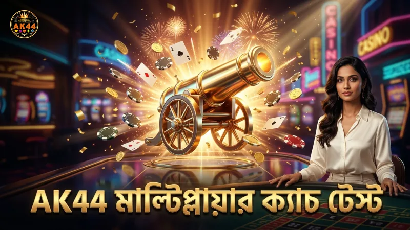 AK44 প্ল্যাটফর্মে মাল্টিপ্লায়ার ক্যাচ টেস্টের মাধ্যমে সম্ভাবনা যাচাই করা হয়।